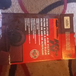 New K&N High-flow Air Filter