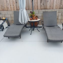 Chaise Lounge 2 Pieces 