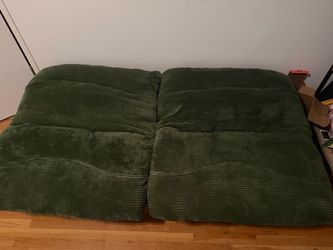 Green sofa bed