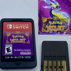 Pokemon Violet (Nintendo Switch, 2022) Tested Works Authentic Cartridge Only 