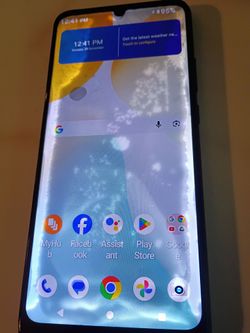 Android Smartphone with Teardrop Notch
