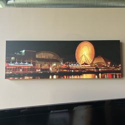 Chicago Navy Pier Art Canvas Artwork Photo