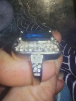 Blue Sapphire Sterling Ring