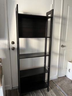 Chestnut brown bookshelf