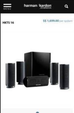 NIB Harmon Kardon Surround Sound Speakers