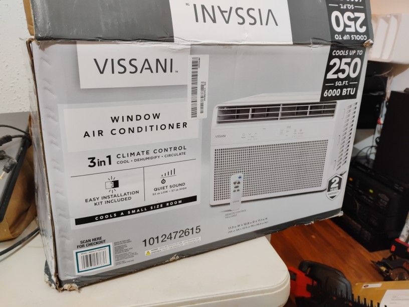 Brand New 6000 BTU Window Air Conditioner With Remote