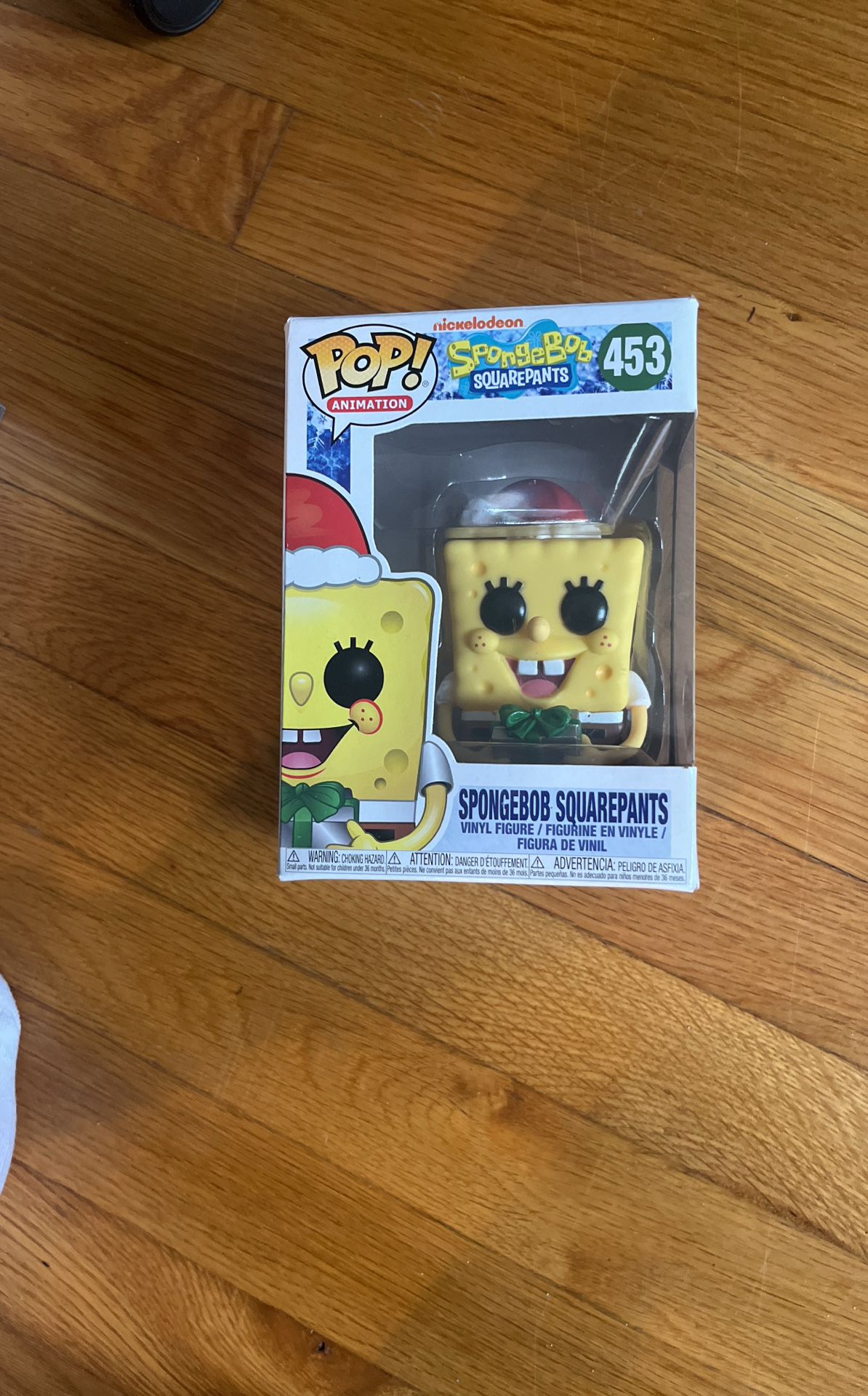 Spongebob squarepants w/ santa hat funko pop