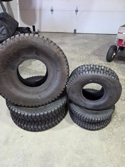 Riding lawnmower tires