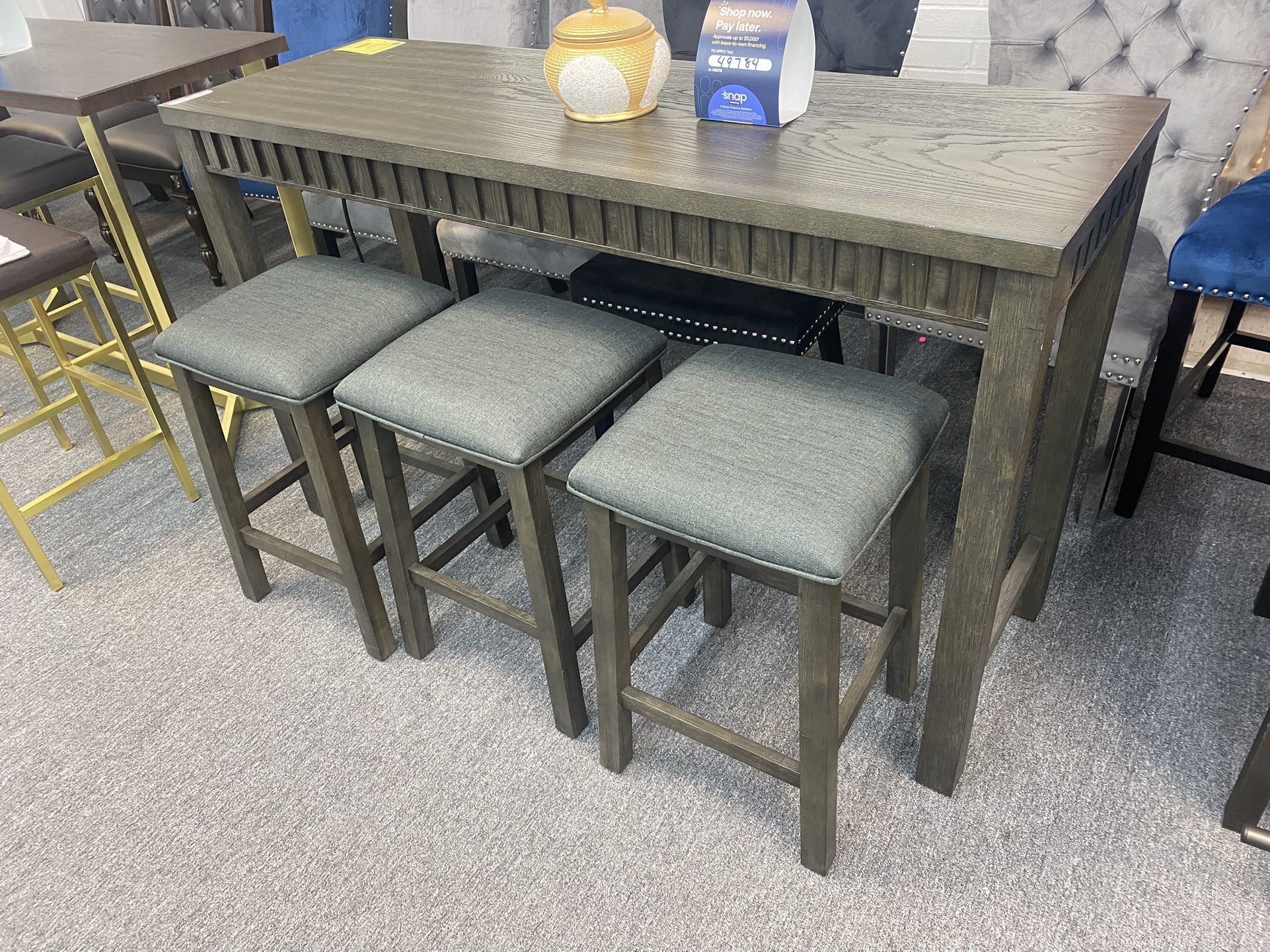 4 Pc Bar Set $299
