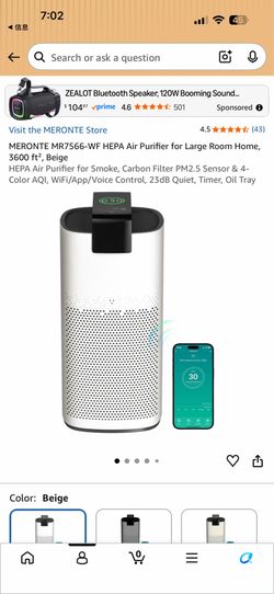 Air Purifier for Large Room Home