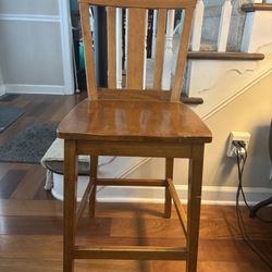 Counter-height Solid Wood Chair