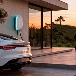 RIPPLEON Level 2 EV Charger - Dual Plug Type Universal Wall Connector Hardwired 11.5Kw - Compatible for All North American EVs - 48Amps 240V Tesla Wal