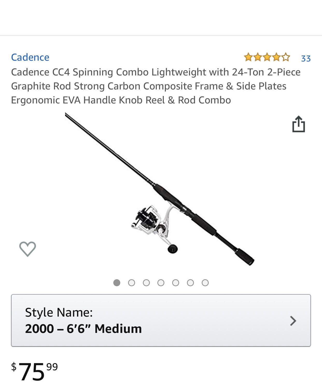 Fishing Rod and Reel combo Lightweight