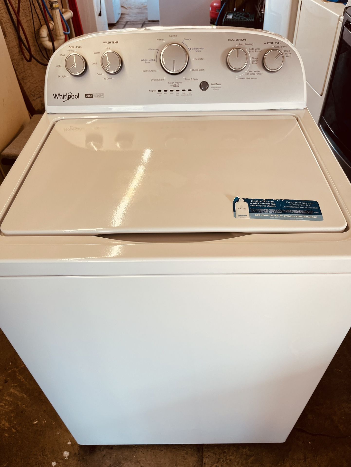 Whirlpool 2-1 Removable Agitador Washer New Free Delivery