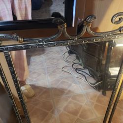  Big Mirror Antique  Metal Frame 