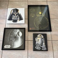 SET OF 4 STAR WARS WALL ART! Price For All!