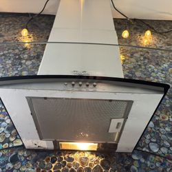 Stainless / Glass Ductless Range Hood
