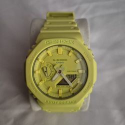 Casio G SHOCK Hybrid,  Neon Yellow