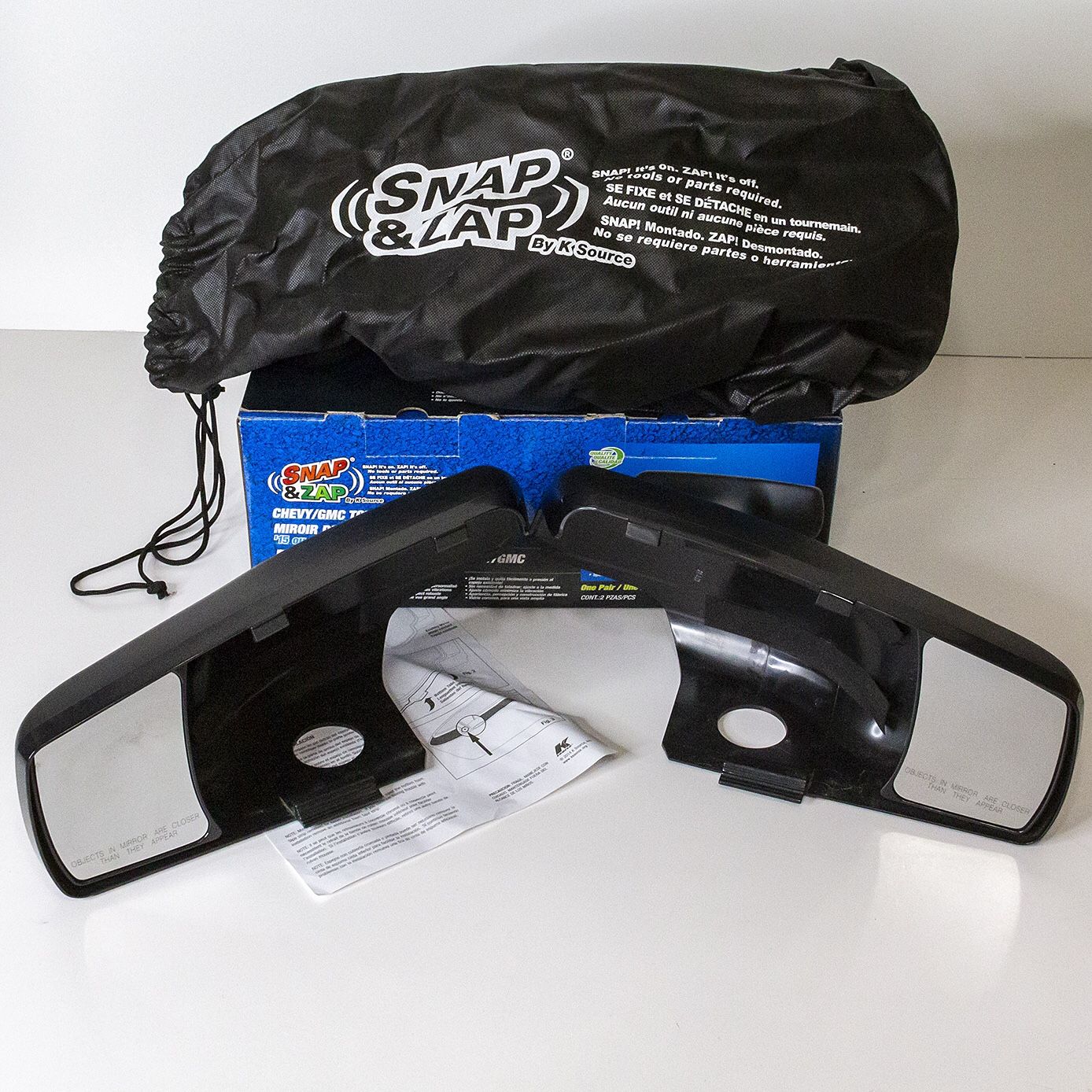 Snap & Zap K Source 80920 Chevy GMC Towing Mirror Set fits 2015-19 Tahoe Suburban Yukon & XL
