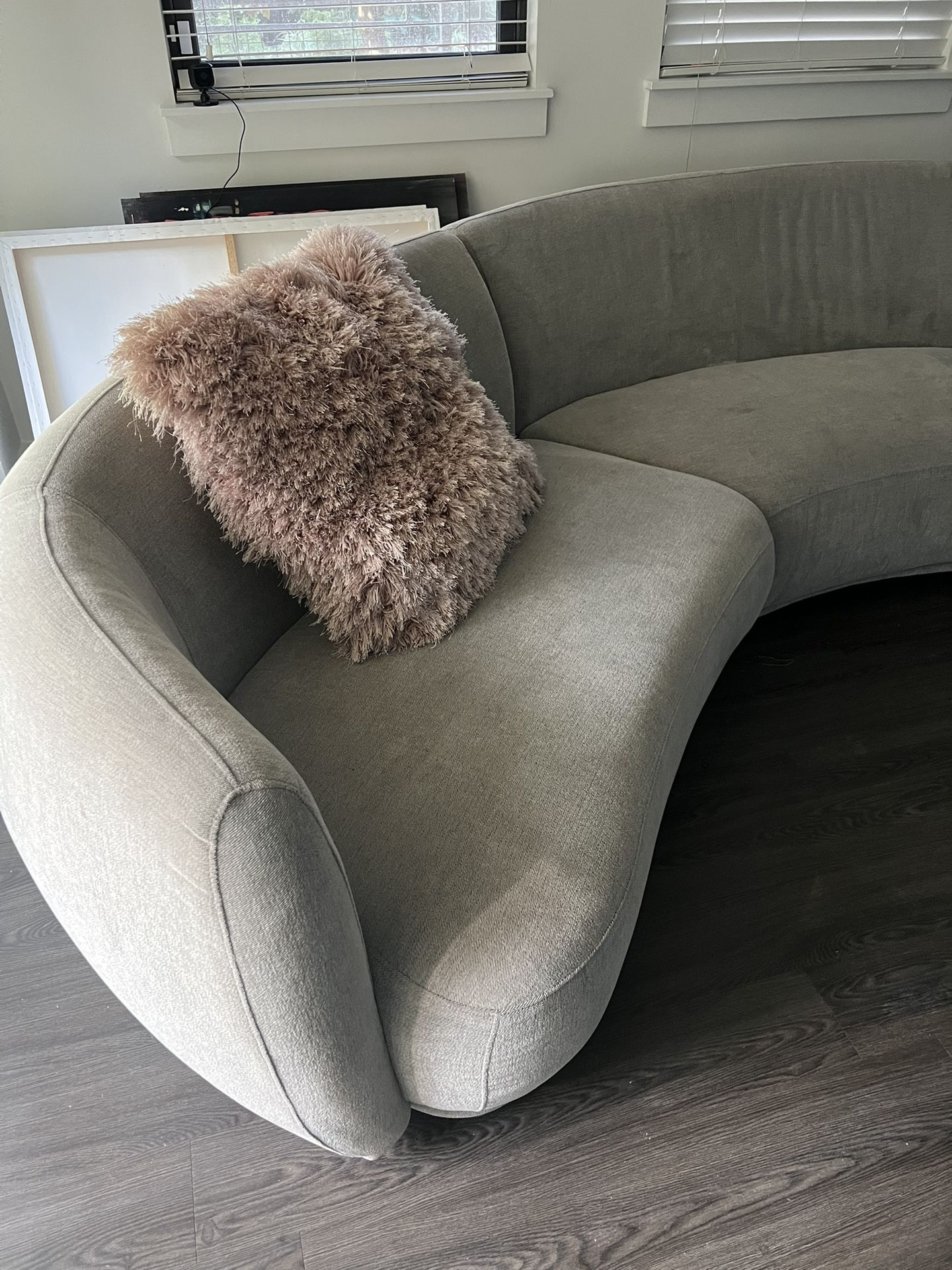 Modern Sectional Sofa- Light Gray