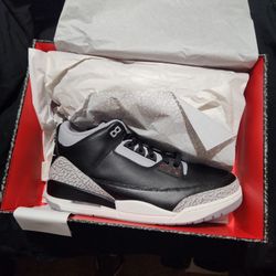 Jordan 3 Black Cement Size 13 