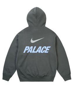 Palace x Nike Font Swoosh Hoodie Charcoal 