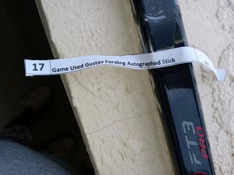 gustav forsling autographed stick