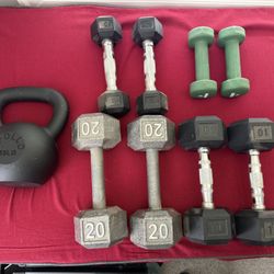 Weights And Pull Up Bar