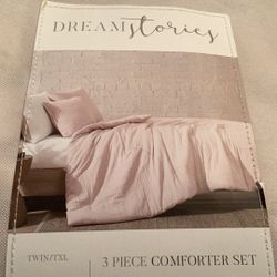 3 Piece twin/TwinXL Comforter Set