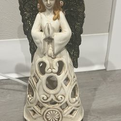  Ceramic Lighted Angel Figurine