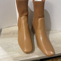 Journee Collection Boots Stacked Chunky Square Heel