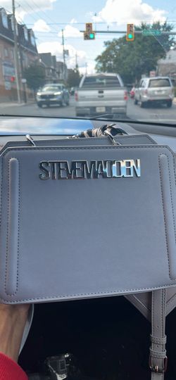 Steve Madden Gray Structured Handbag