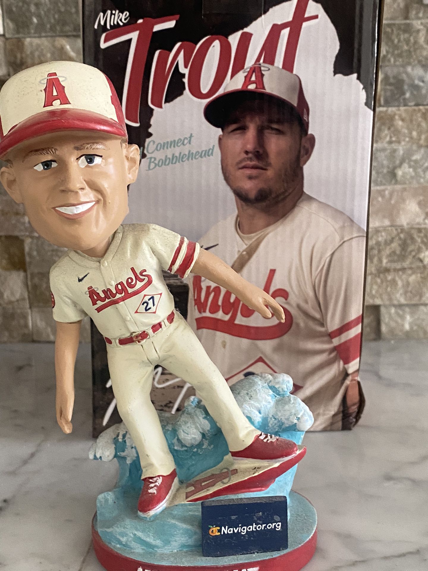 Mike Trout City Connect bobblehead