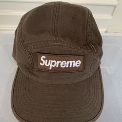 Used Supreme Camp Cap (brown)