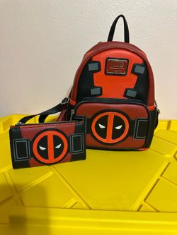Loungefly Marvel Deadpool Cosplay Mini Backpack & wallet