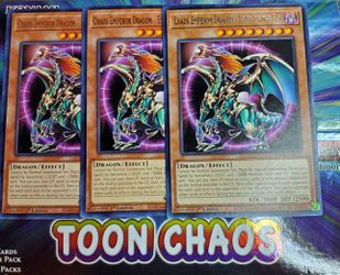 3x Chaos emperor dragon envoy of the end TOCH-EN030 1st edition