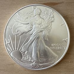 2025 $1 American Silver Eagle 1 oz Brilliant Uncirculated