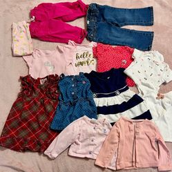 12 - 18 Months Super Cute Girls Clothes Bundle Like New!