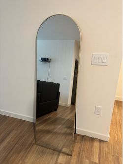Full length mirror with stand