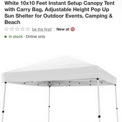 Band New White Tent 