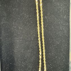 10k Yellow Gold Rope Chain 