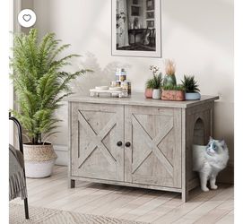 Cat litter box enclosure