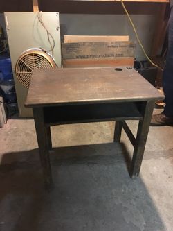 Vintage school desk
