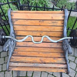 Curl bar and weights