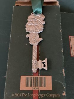 Longaberger Santa Keys 2001, 2002, 2003