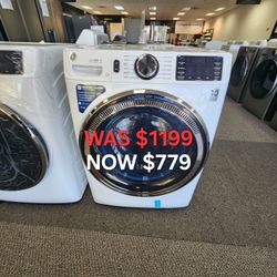 GE ENERGY STAR 5.0 CU. FT. CAPACITY SMART FRONT LOAD SYSTEM WASHER WITH SMART DISPENSE VENT SYSTEM