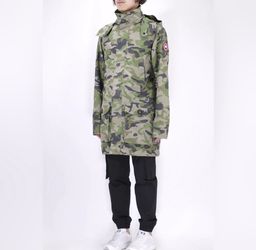 NWT Canada Goose Crew Trench Jacket Camo