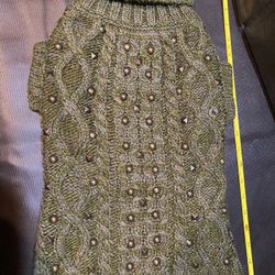 Thick Studded Turtleneck Dog Sweater. Size Medium. New. Great gift.