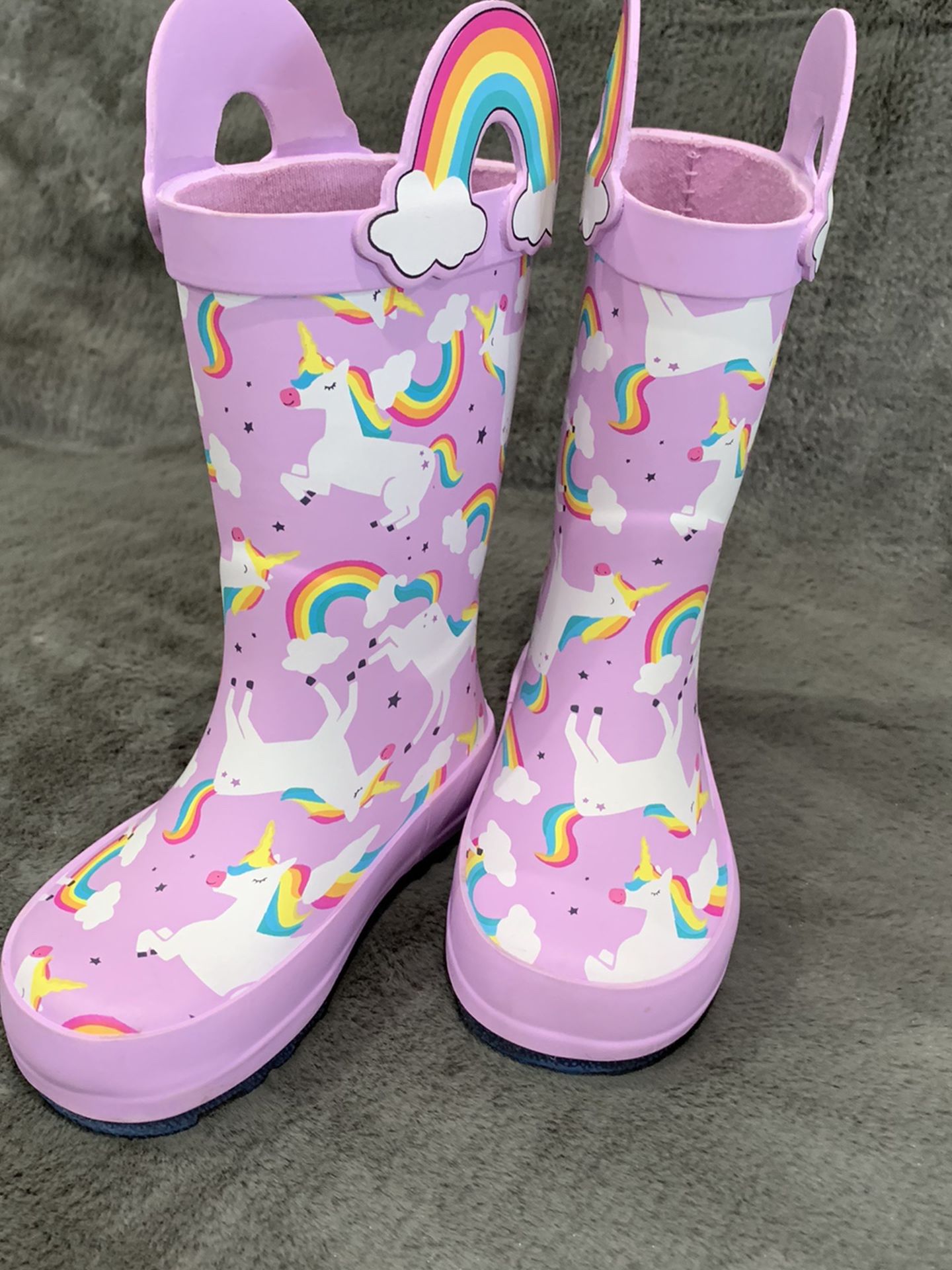 Unicorn And Rainbow Rain Boots