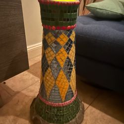 All Mosaic Bird Bath Stand-home Decor